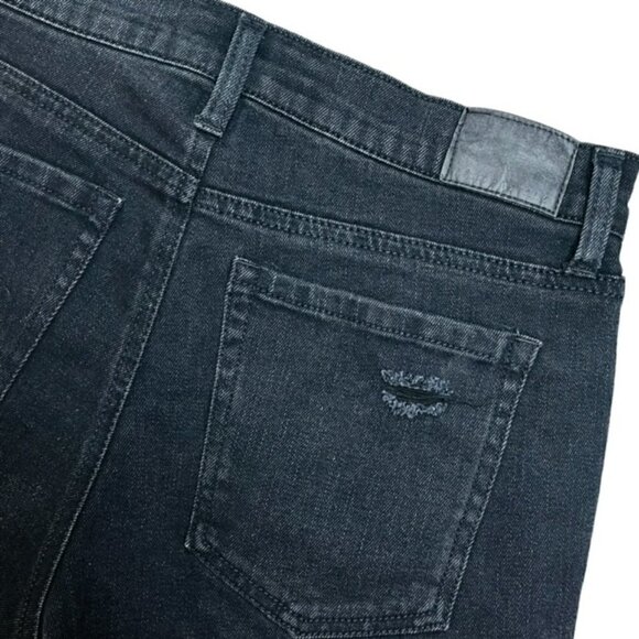 AEROPOSTALE Aero Cheeky Ripped Black Denim Jean Shorts - Size 6 - Picture 6 of 9